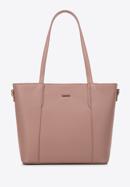 Women's faux leather shopper bag, muted pink, 97-4Y-612-8, Photo 2