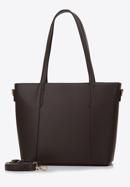 Women's faux leather shopper bag, brown, 97-4Y-612-1, Photo 3