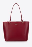 Faux leather shopper bag, red, 97-4Y-631-5, Photo 2