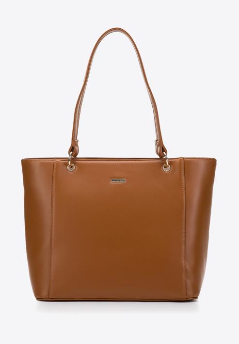 Faux leather shopper bag, brown, 97-4Y-631-5, Photo 2