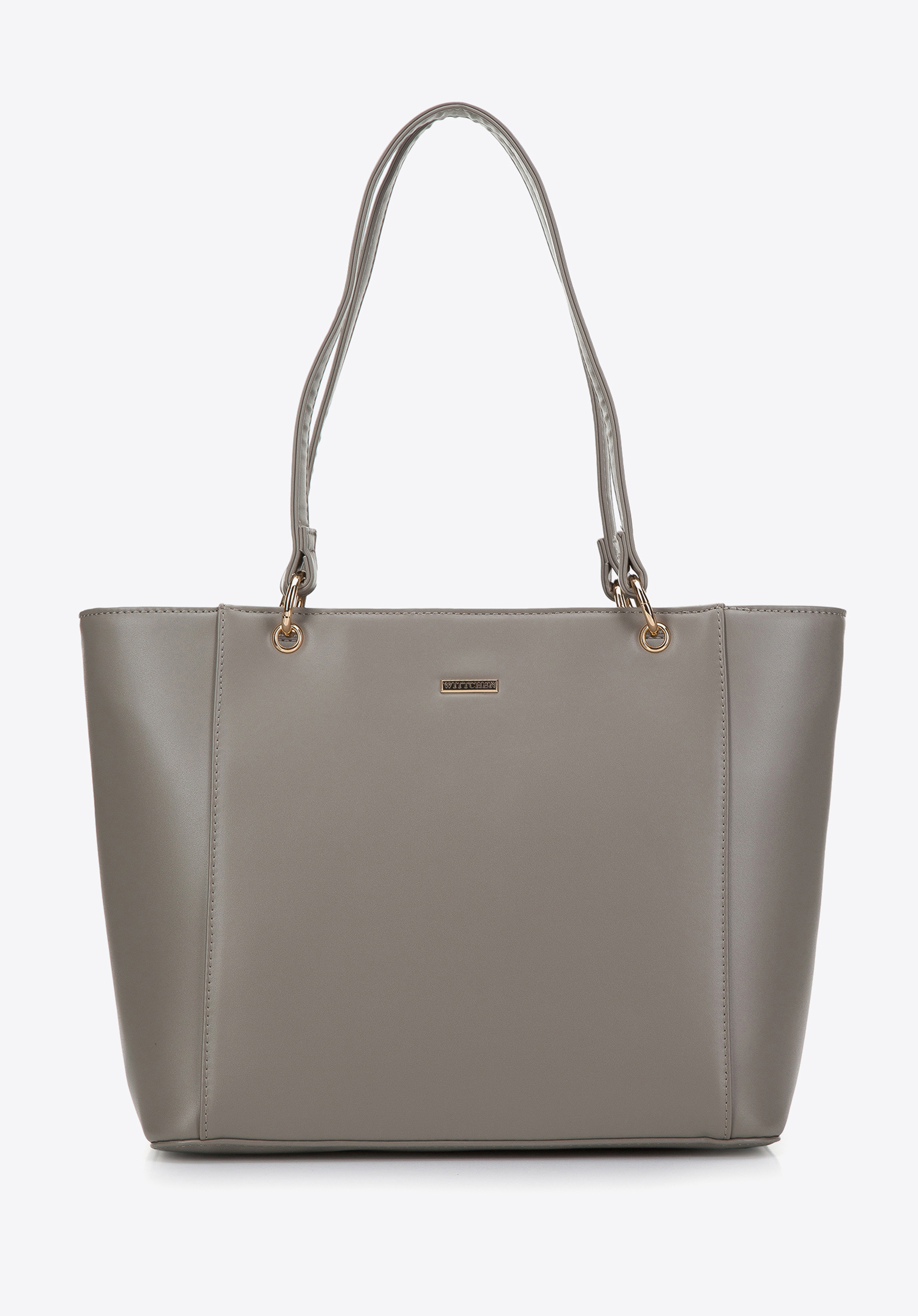 Faux discount leather shopper