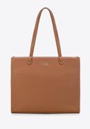 Faux leather shopper bag, brown, 97-4Y-632-3, Photo 2