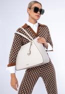 Croc faux leather shopper bag, cream, 97-4Y-521-9, Photo 15