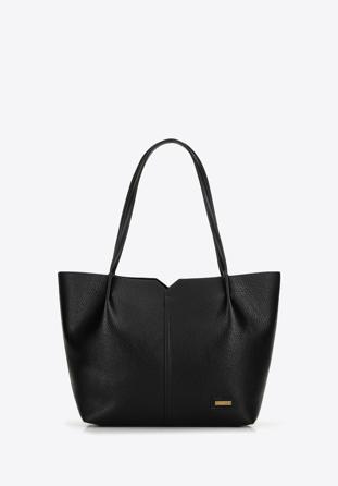 Shopper bag, black, 98-4Y-013-1, Photo 1