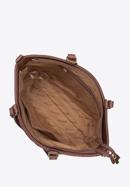 Torebka shopperka z geometrycznie pikowanym frontem, brązowy, 95-4Y-503-4, Zdjęcie 3
