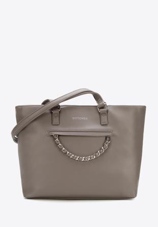 shopper bag, dark grey, 93-4Y-513-8, Photo 1