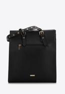 Shopper bag with studded handles, black, 97-4Y-516-9, Photo 1