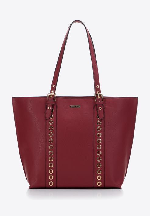 Studded strap shopper bag, red, 97-4Y-771-8, Photo 1