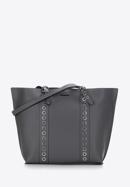 Studded strap shopper bag, grey, 97-4Y-771-3, Photo 2