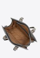Torebka shopperka z nitowanymi paskami, szary, 97-4Y-516-1, Zdjęcie 4