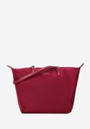 Women's large nylon shopper bag, burgundy, 97-4Y-101-7, Photo 1