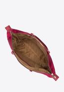 Women's large nylon shopper bag, burgundy, 97-4Y-101-7, Photo 4
