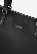 Women's large nylon shopper bag, black, 97-4Y-101-3, Photo 5