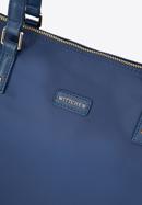 Women's large nylon shopper bag, navy blue, 97-4Y-101-3, Photo 5