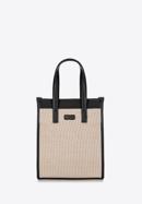 Handbag, beige-black, 94-4Y-502-5, Photo 1