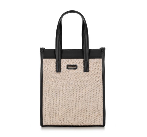 Невелика плетена сумка-шоппер 94-4Y-502-1