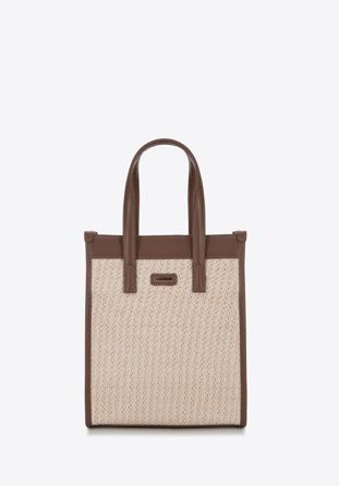 Handbag, beige-brown, 94-4Y-502-5, Photo 1