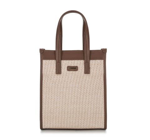 Невелика плетена сумка-шоппер 94-4Y-502-5