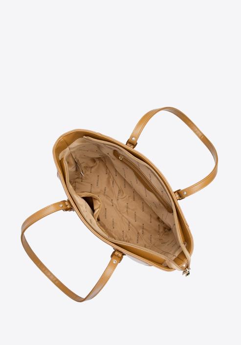Shopper bag with adjustable shoulder straps, camel, 92-4Y-610-50, Photo 4