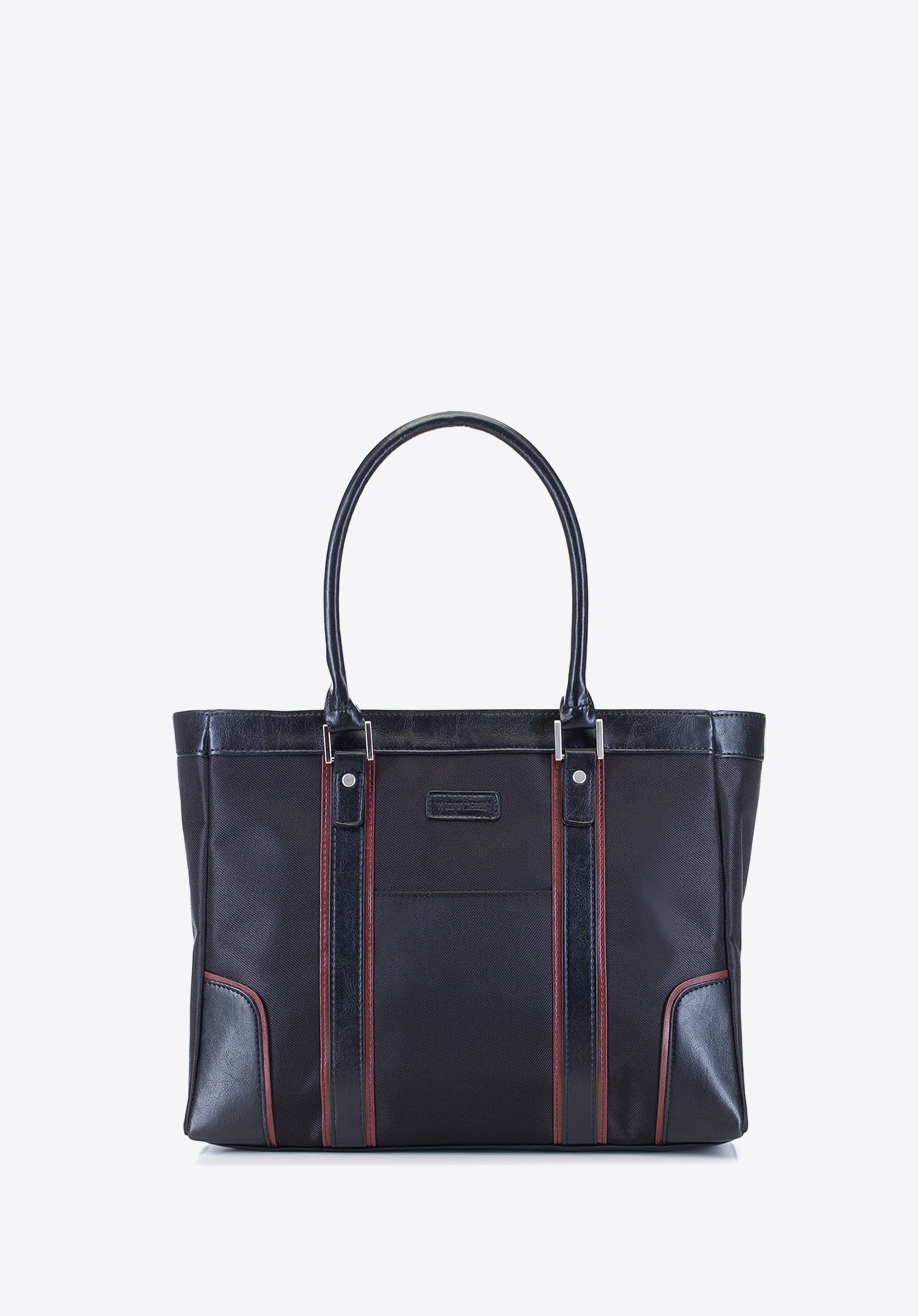Laptop bag, black-brown, 29-3-622-1, Photo 1