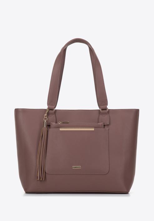 Shopper bag with removable pouch 'pro eco', muted violet, 97-4Y-231-4, Photo 2