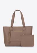Shopper bag with removable pouch 'pro eco', brown, 97-4Y-231-F, Photo 3