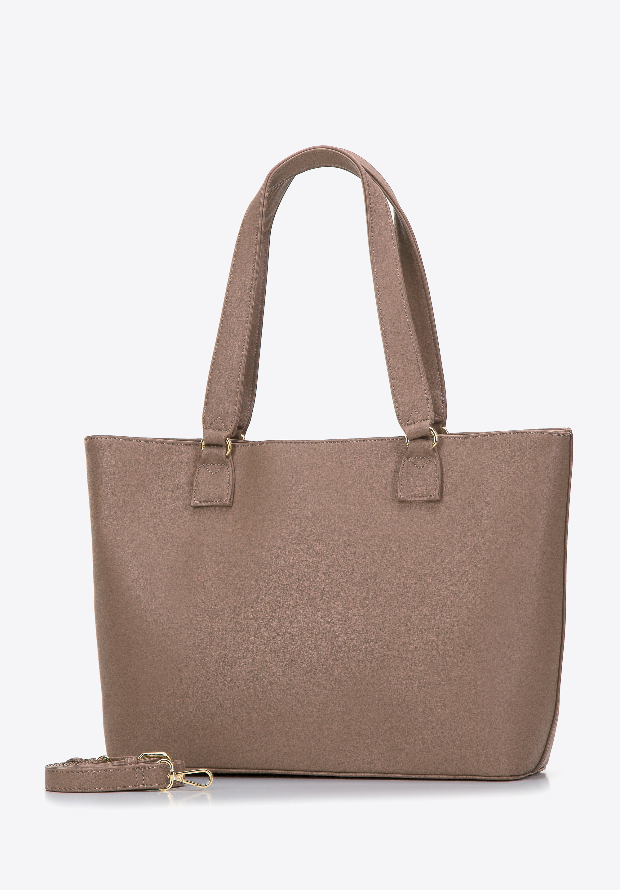 Torebka shopperka z wyjmowanym etui pro-eco, brązowy, 97-4Y-231-4, Zdjęcie 1