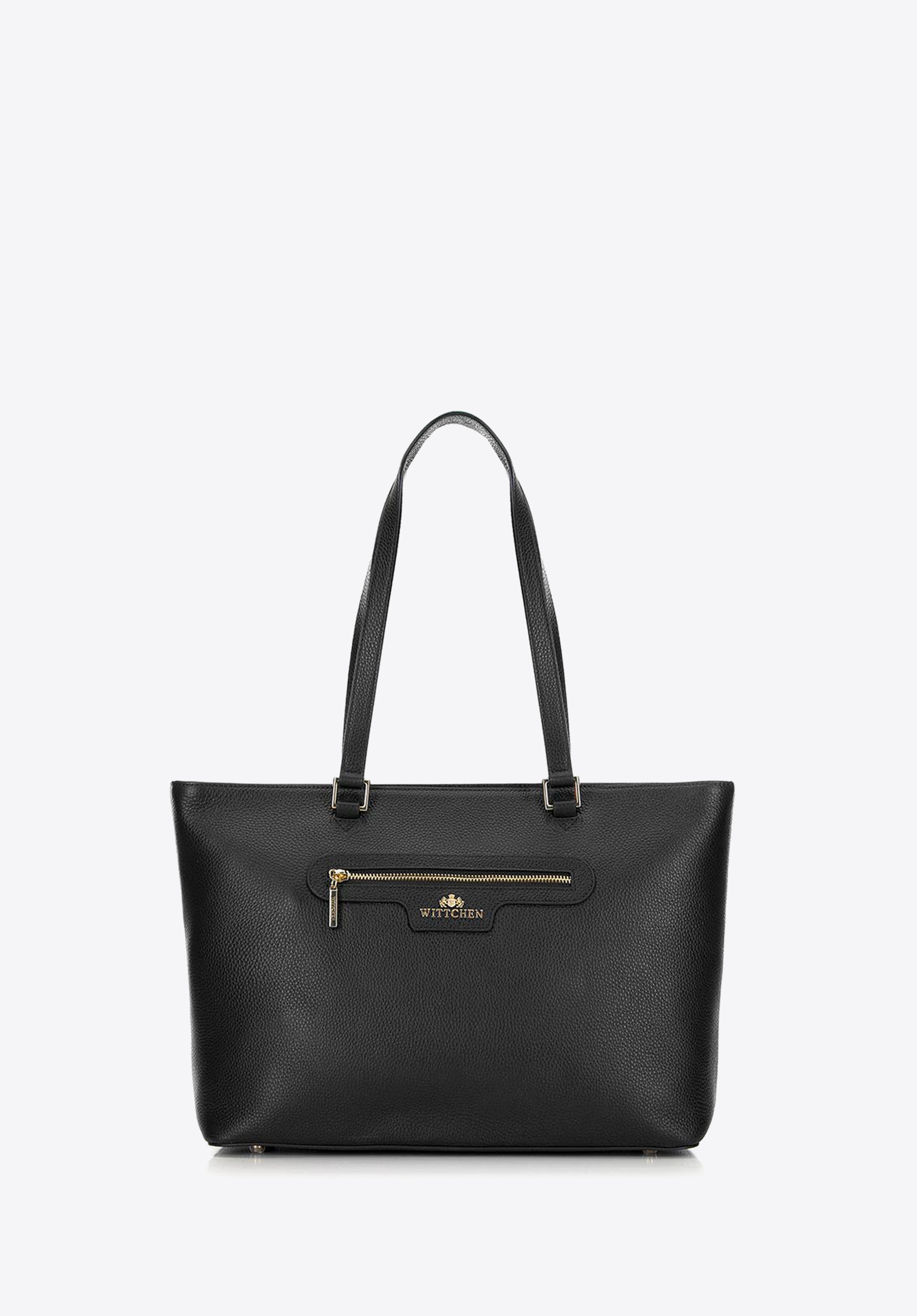 Torebka shopperka ze skóry klasyczna | 29-4E-009 | Dobre Ceny