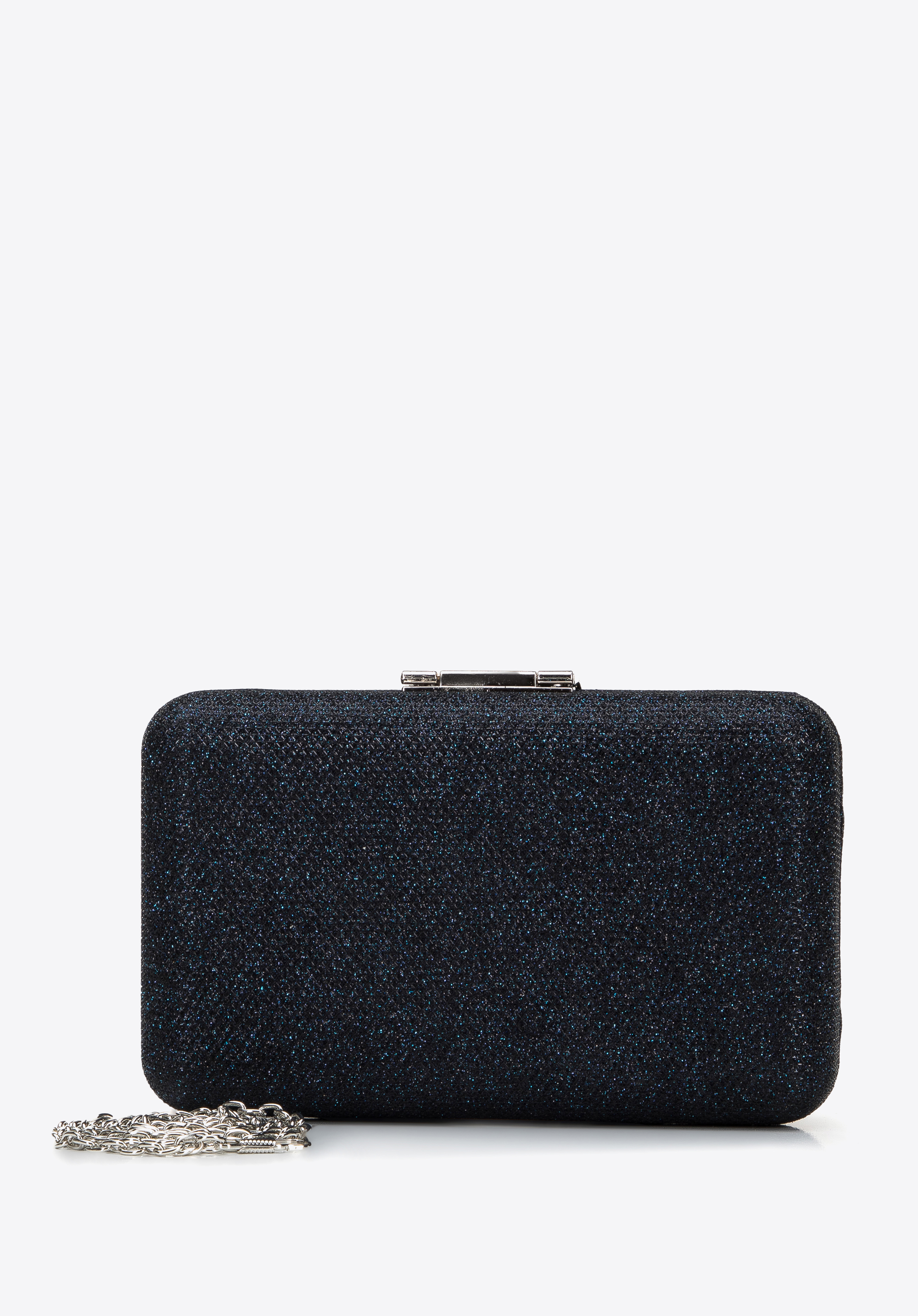 Evening clutch bag, navy blue, 96-4Y-230-7, Photo 1