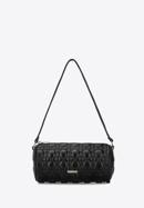 Quilted faux leather handbag, black, 93-4Y-543-Z, Photo 2