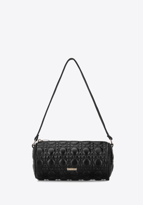 Quilted faux leather handbag, black, 93-4Y-543-1, Photo 2
