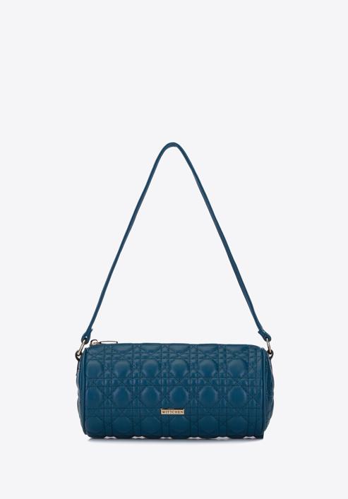 Quilted faux leather handbag, turquoise, 93-4Y-543-Z, Photo 2