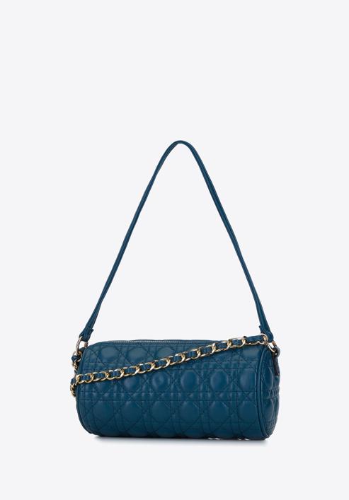 Quilted faux leather handbag, turquoise, 93-4Y-543-Z, Photo 3