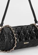 Quilted faux leather handbag, black, 93-4Y-543-1, Photo 5