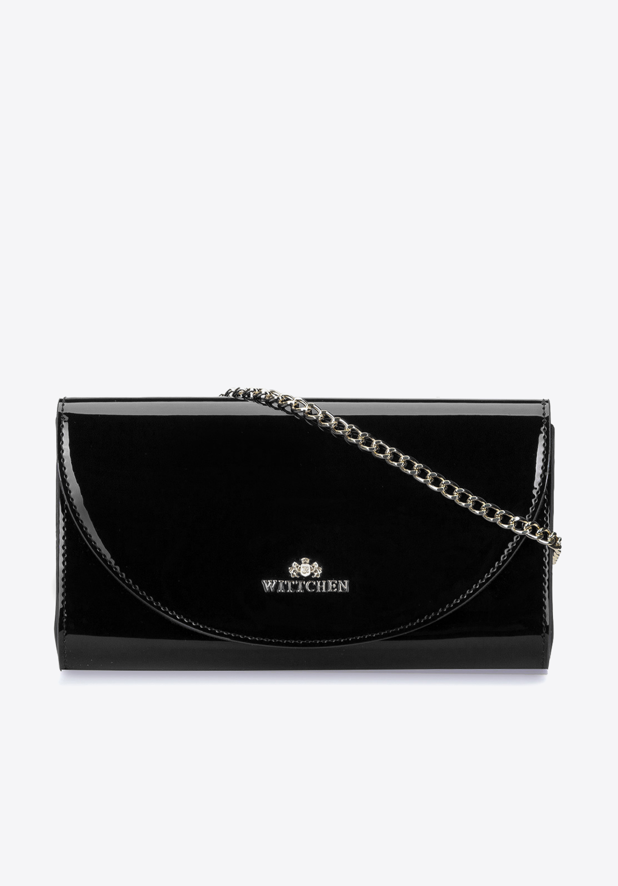 Leather clutch bag, black, 92-4E-660-1, Photo 1