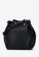 Small leather hobo bag, black, 95-4E-621-3, Photo 2