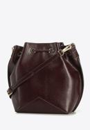 Small leather hobo bag, dark brown, 95-4E-621-3, Photo 2