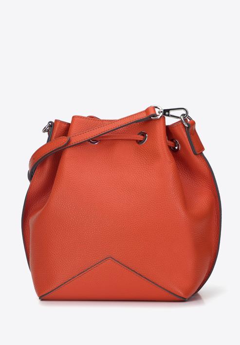 Small leather hobo bag, orange, 95-4E-621-11, Photo 2