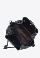 Small leather hobo bag, black, 95-4E-621-3, Photo 3