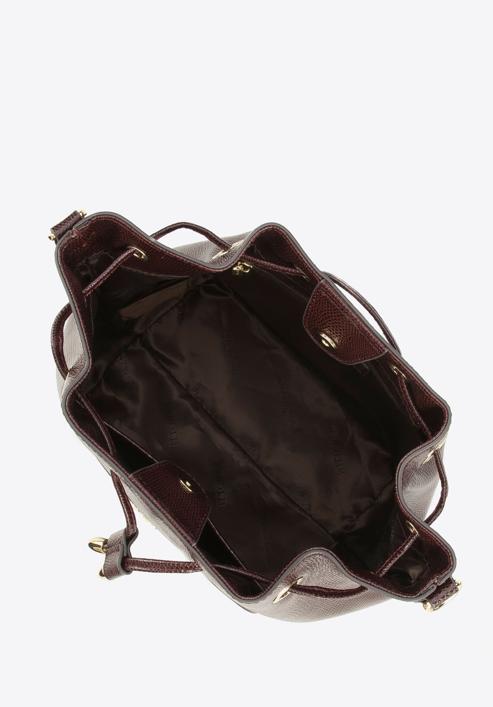 Small leather hobo bag, dark brown, 95-4E-621-3, Photo 3