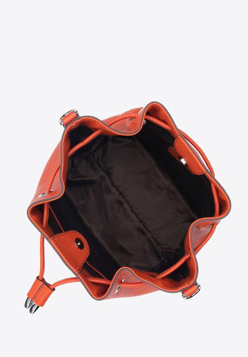 Small leather hobo bag, orange, 95-4E-621-11, Photo 3