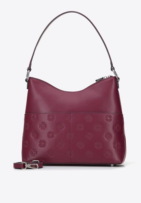 Leather monogram hobo bag I WITTCHEN