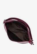Leather monogram hobo bag, burgundy, 95-4E-636-3, Photo 4