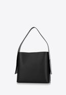 Leather hobo bag with internal pouch, black, 98-4E-206-6, Photo 2
