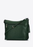 Women's leather hobo bag with tassel charm, green, 29-4E-008-40, Photo 2
