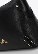 Leather hobo bag, black, 98-4E-606-1, Photo 4