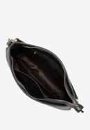 Leather hobo bag with chain handle, black, 98-4E-609-1, Photo 3