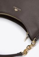 Leather hobo bag with chain handle, , 98-4E-609-1, Photo 4