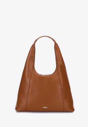Faux leather hobo bag, brown, 97-4Y-511-4, Photo 1