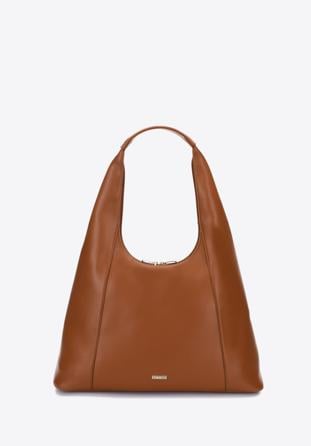 Faux leather hobo bag, brown, 97-4Y-511-4, Photo 1